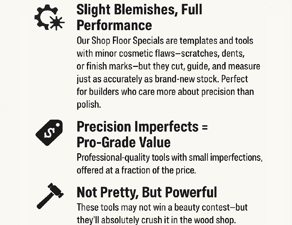 SHOP FLOOR SPECIALS