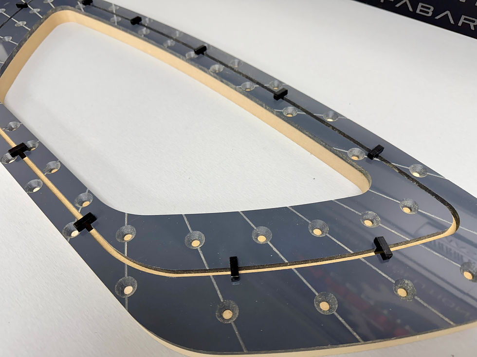 Thumbnail: Black Acrylic Template Spacers (3/16" T-Shaped)