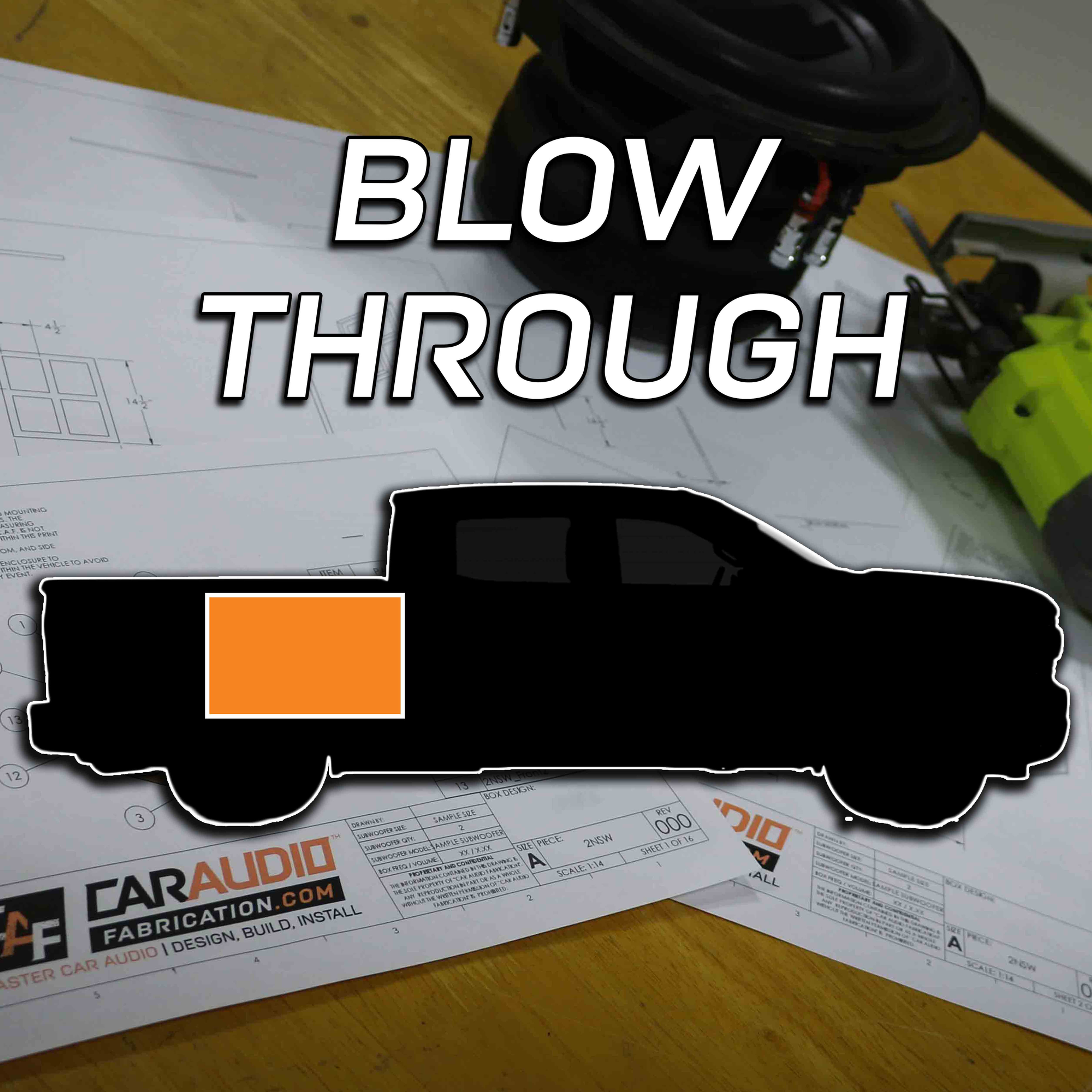 Blow Through Subwoofer Blueprint Design 