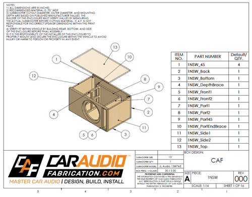 JL Audio 13W7AE - 3.00 Cubic Ft @ 30HZ | caraudiofabrication
