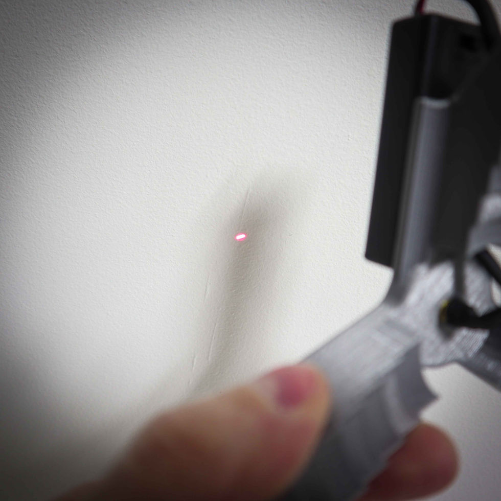 Thumbnail: Speaker aiming tool on casting red laser dot