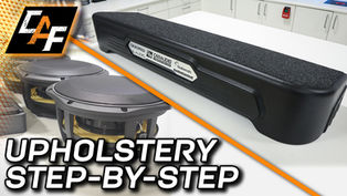 Wrapping custom subwoofer enclosure for four 10's!