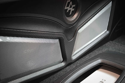 Custom subwoofer beauty panel
