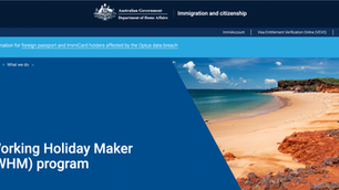 NIL VAC Working Holiday Maker visa (subclass 417 and subclass 462)