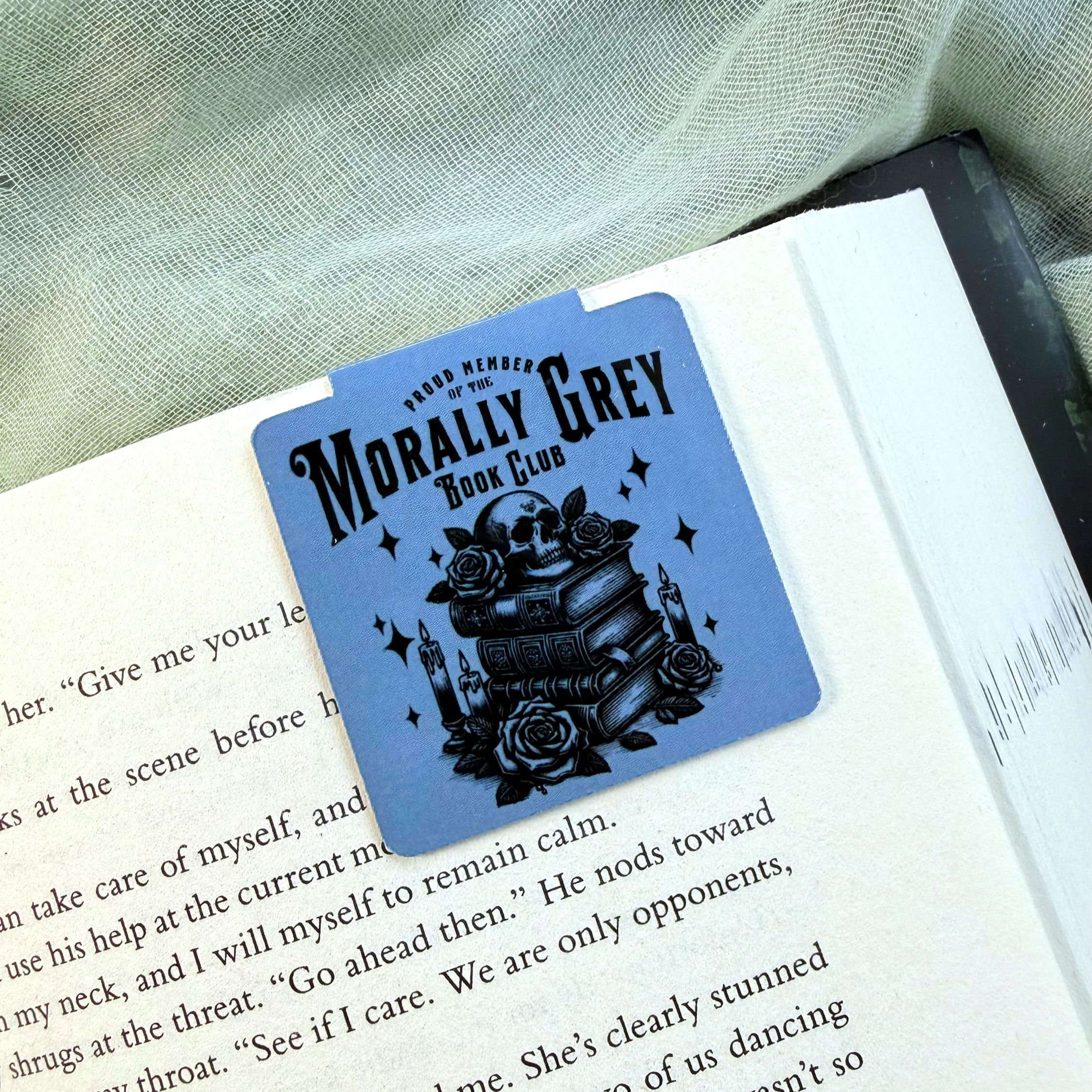 Morally Grey Book Club - Magnetic Bookmark