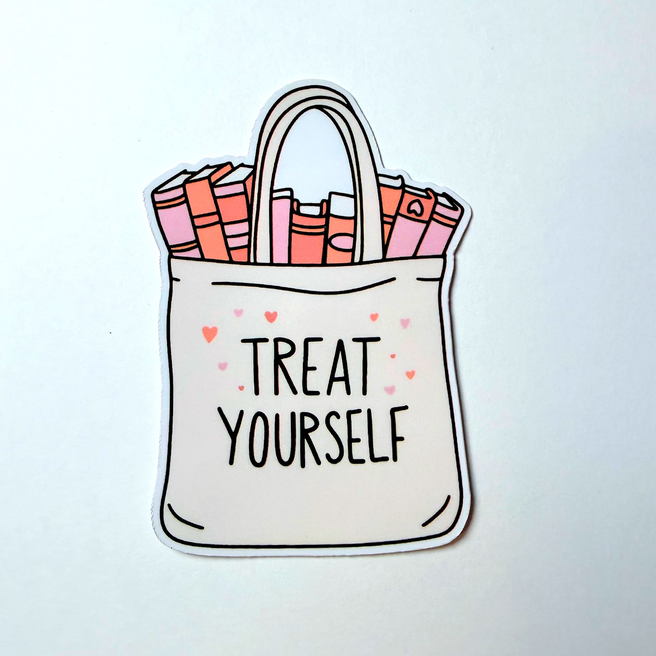 Treat Yourself with Books - Sticker