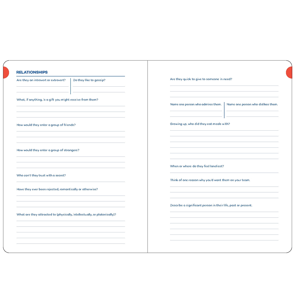 Thumbnail: A Writer's Journal for Creating Characters