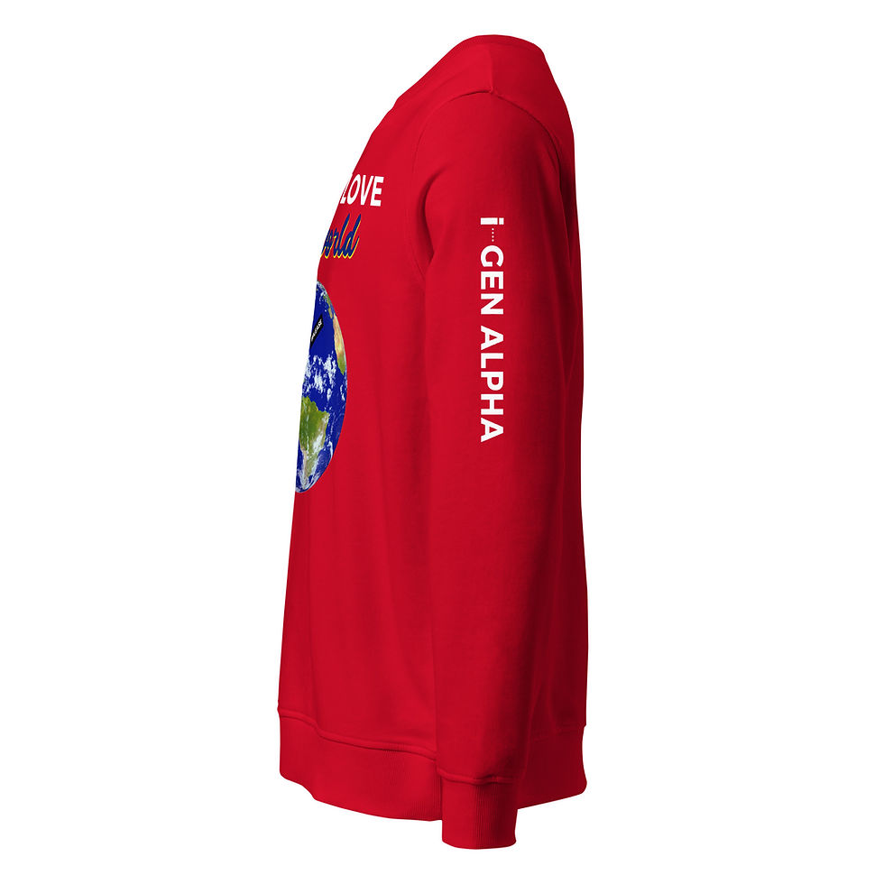Thumbnail: PEACE & LOVE Sweatshirt - Red - Special edition