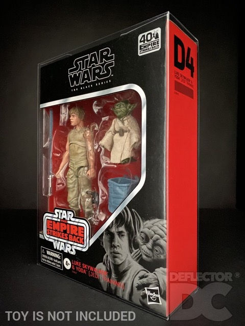 Star Wars TBS Luke Skywalker & Yoda Display Case - US Shipped