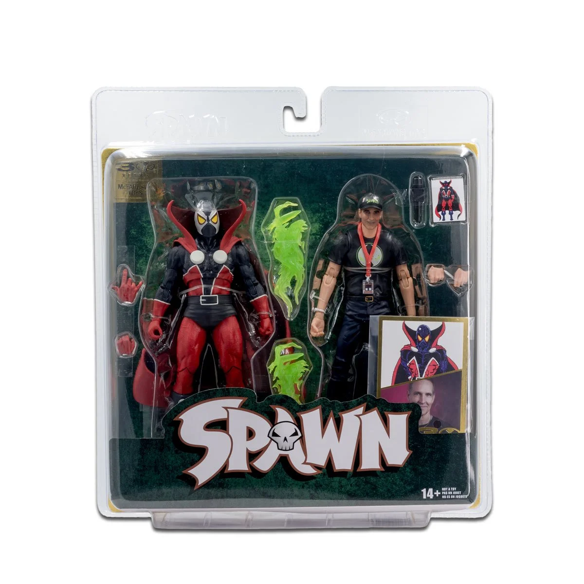 McFarlane Toys - 30th Anniversary Spawn and Todd McFarlane Action Figure