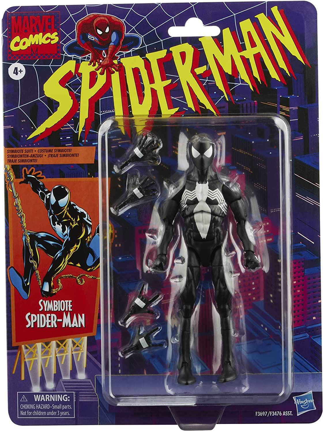 Marvel Legends Series Spider Man: Retro Collection Symbiote Spider Man