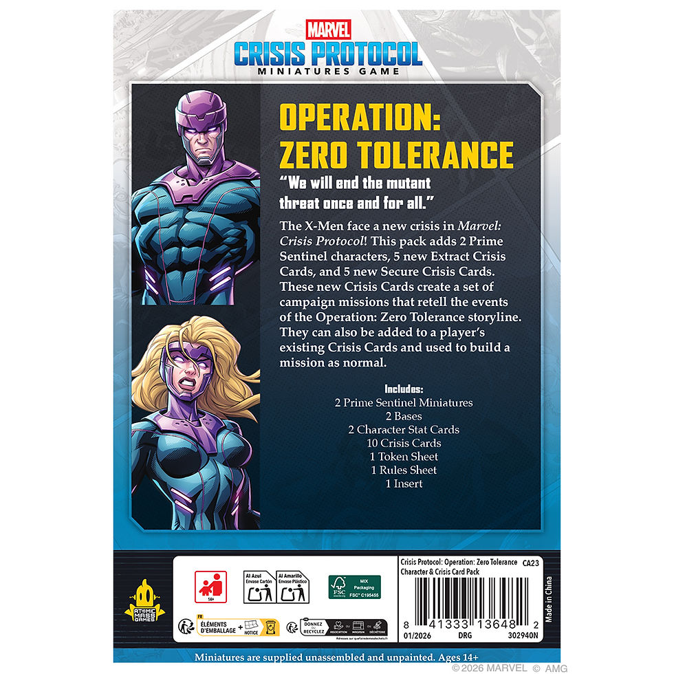 Thumbnail: Marvel CP:  Operation: Zero Tolerance Character & Crisis Card Pack