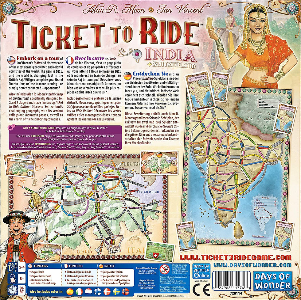 Thumbnail: Ticket to Ride: India Map Pack #2