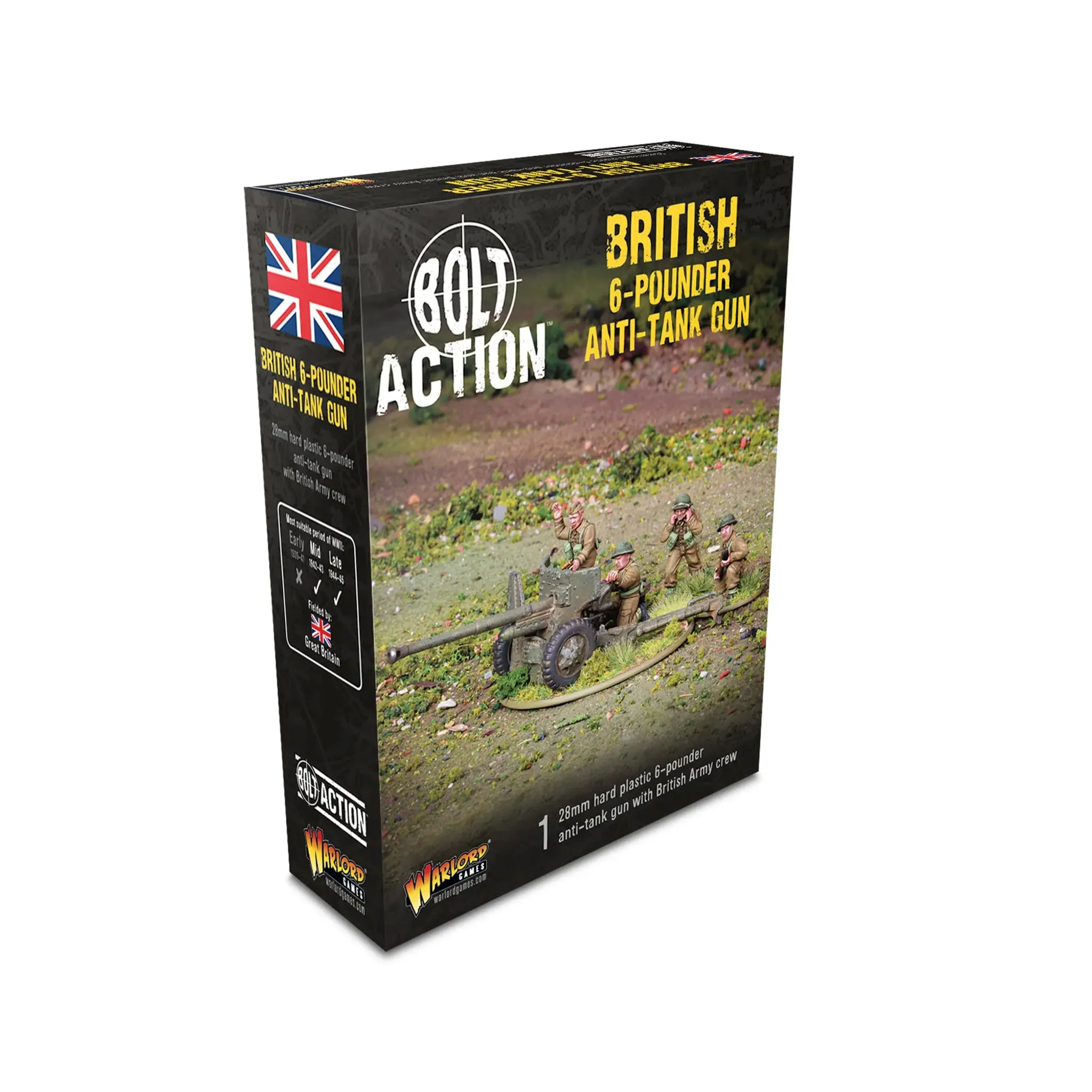 Bolt Action: British 6-Pounder Anti-Tank Gun (Plastic)