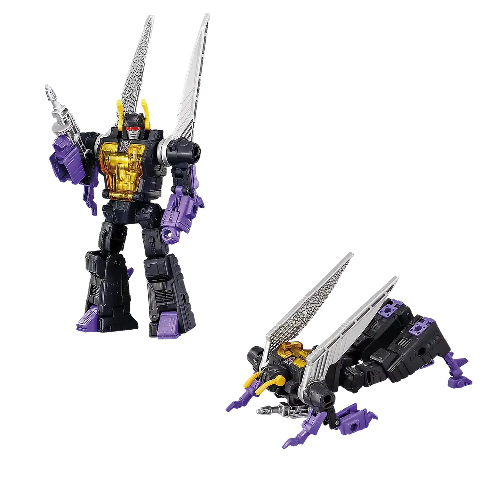 Thumbnail: Transformers Takara Tomy Dramatic Capture Series Decepticons Skywarp and Insecti