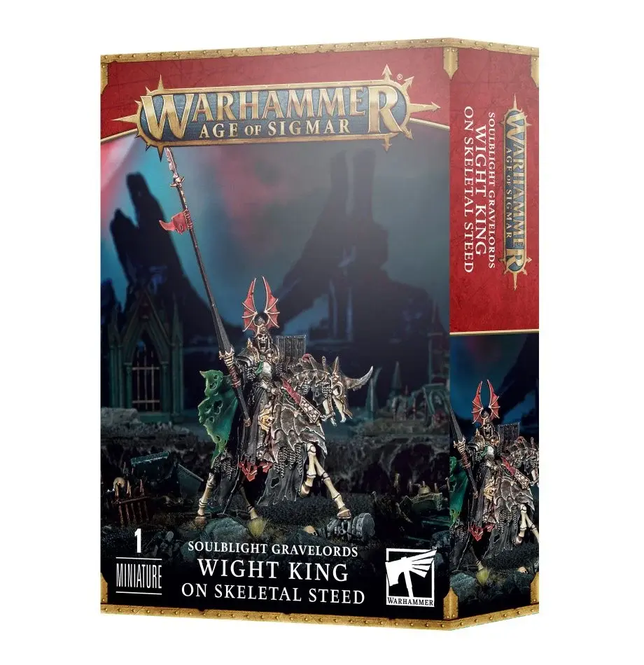 Warhammer AoS: Soulblight Gravelords: Wight King on Skeletal Steed