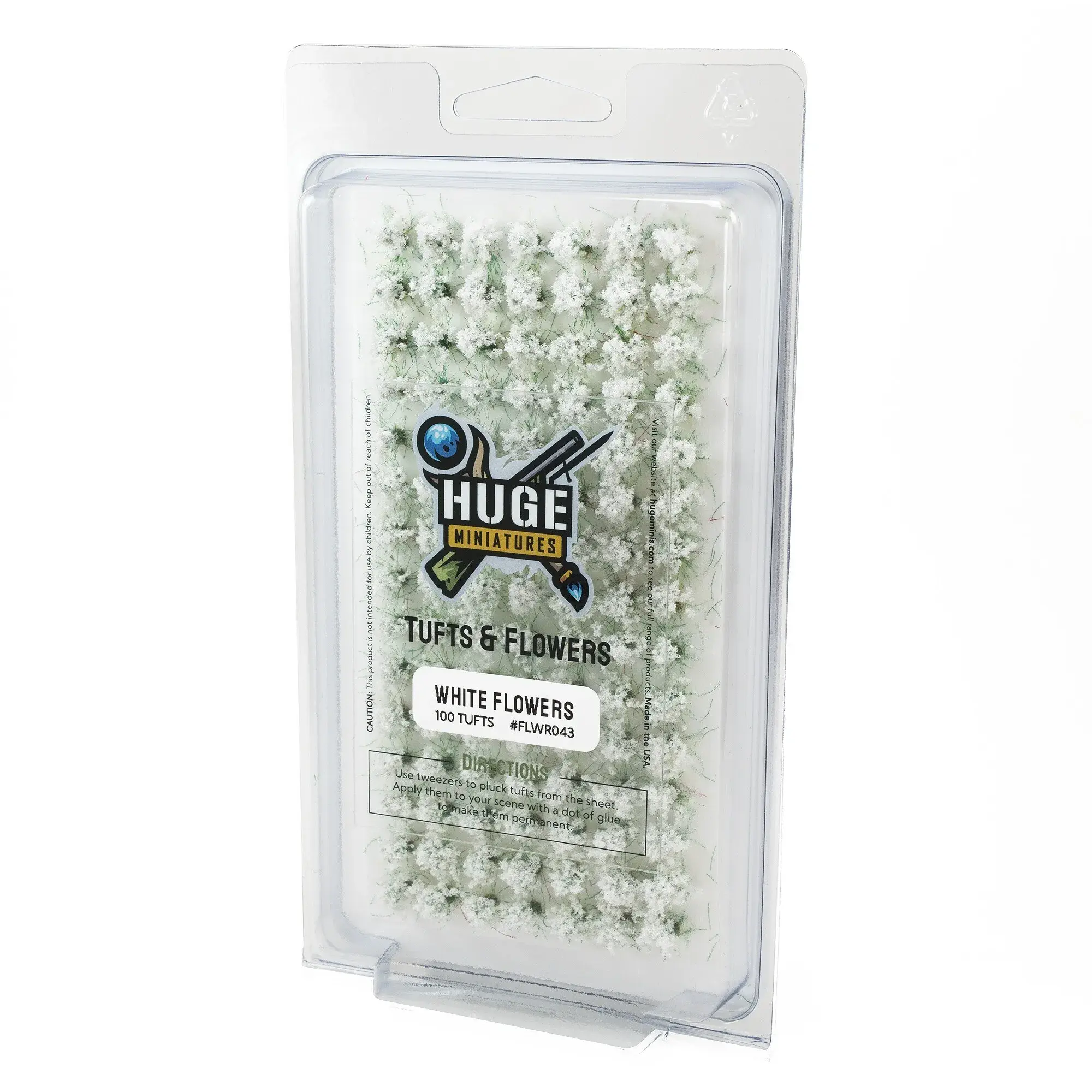 Huge Miniatures White Flower Tufts