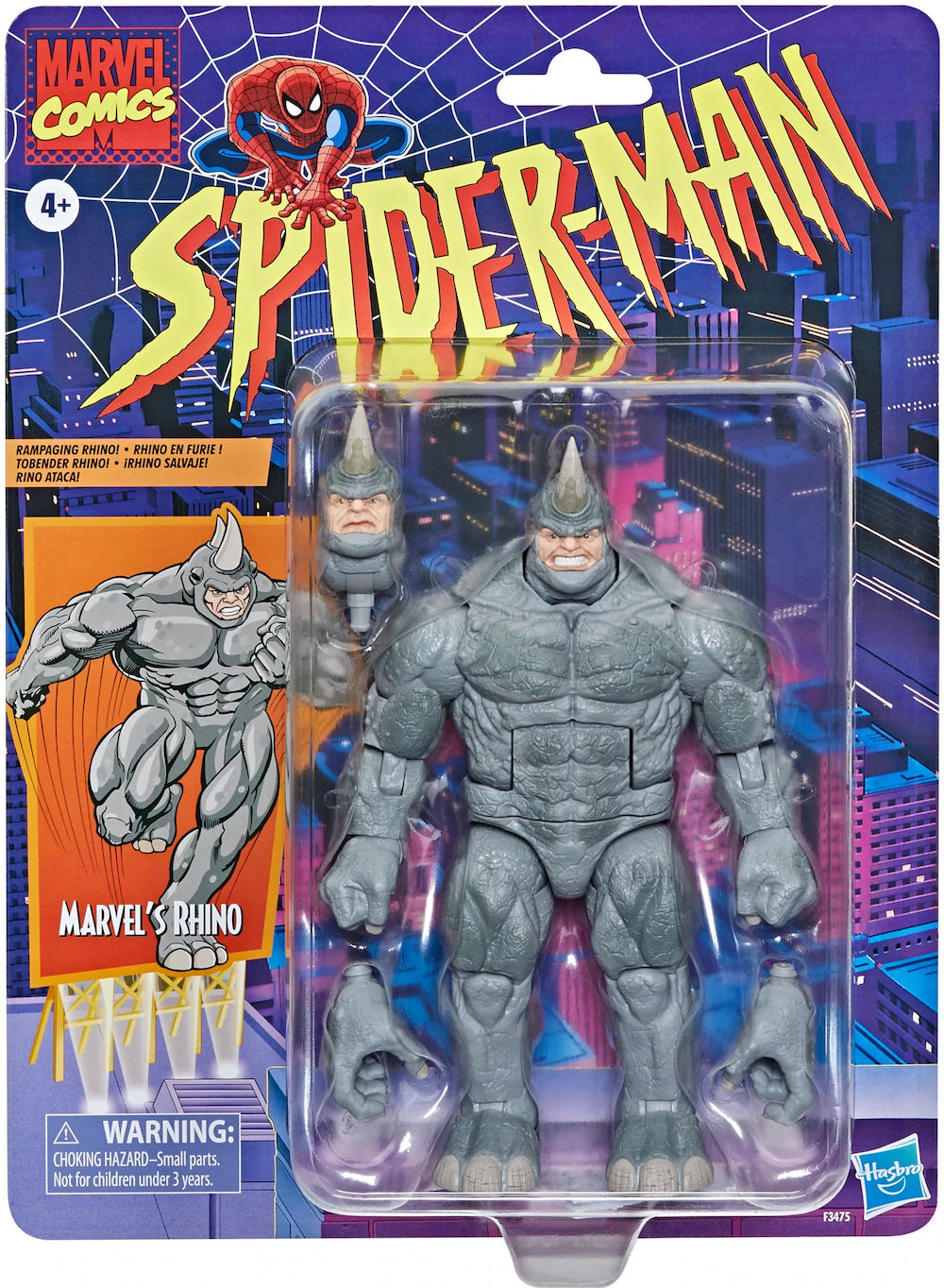 Marvel Legends Series Spider Man: Retro Collection Rhino