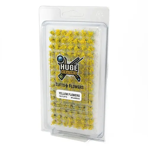 Huge Miniatures Yellow Flower Tufts