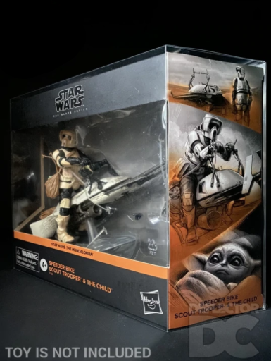 Star Wars TBS 6 Inch Speeder Bike Display Case - US Shipped