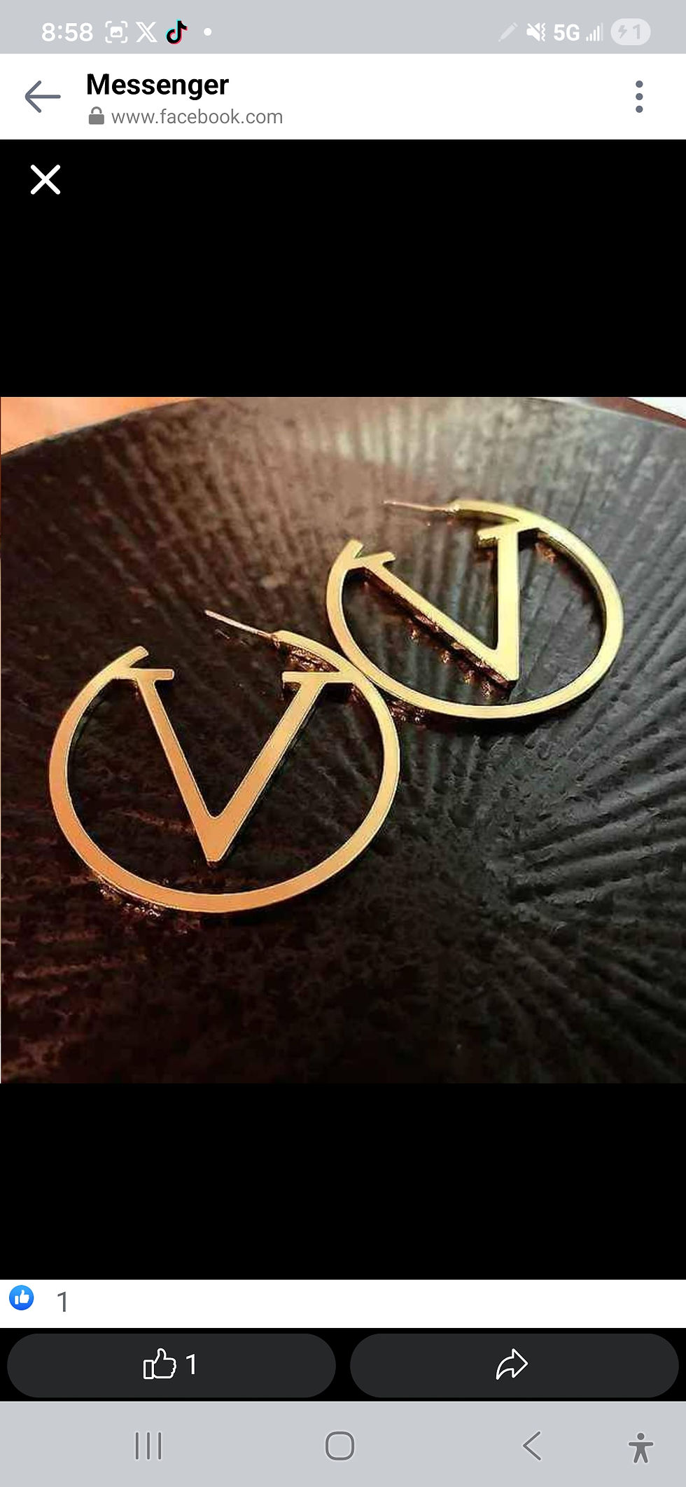 Thumbnail: V earrings