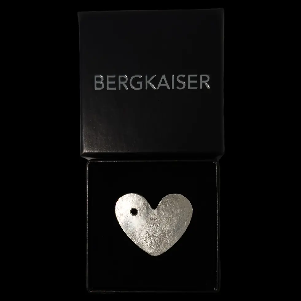 Miniaturbild: Silber Herz Basic in seiner Geschenkverpackung Rückseite