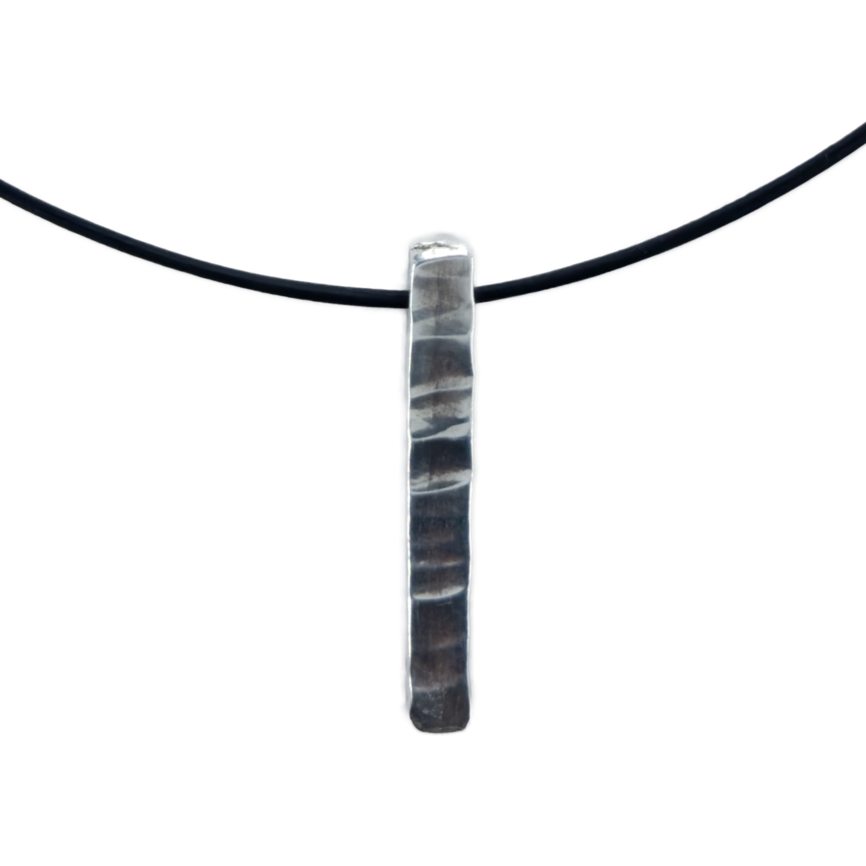 BergKaiser Silberanhänger Silber Stick XS, Silberschmuck mit Lederband