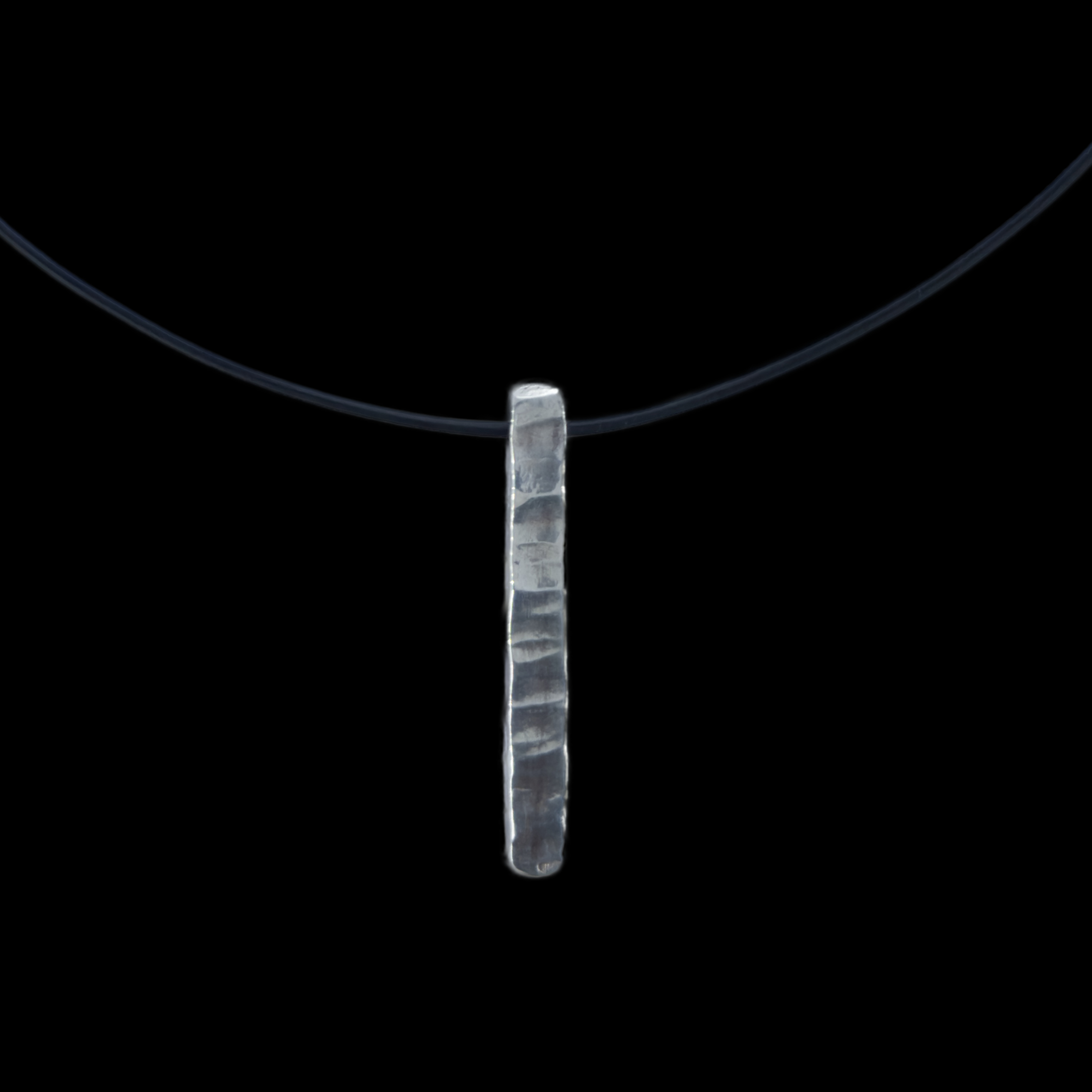 BergKaiser Silberanhänger Silber Stick S, Silberschmuck mit Lederband