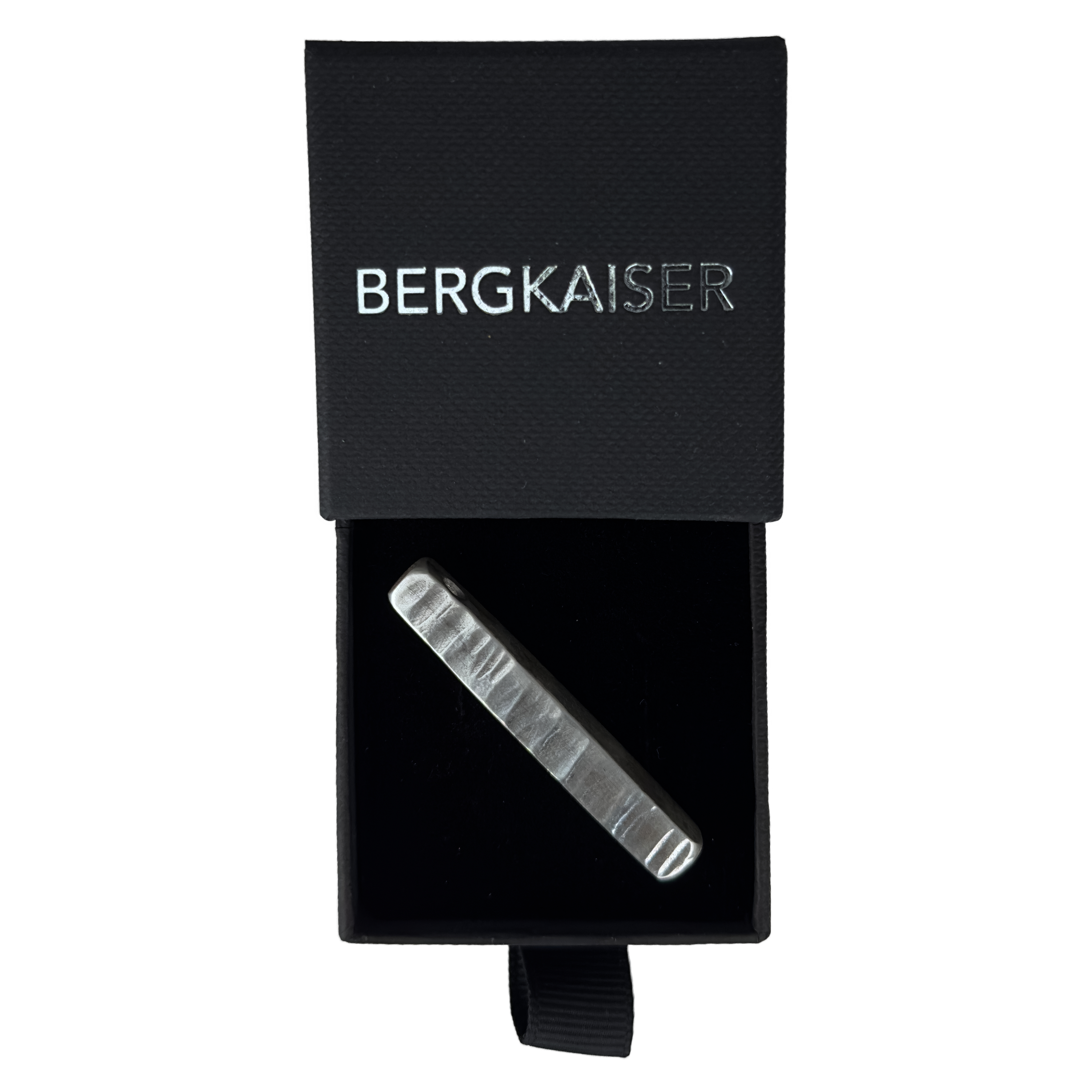 BergKaiser Silberanhänger Silber Stick M, Silberschmuck mit Lederband