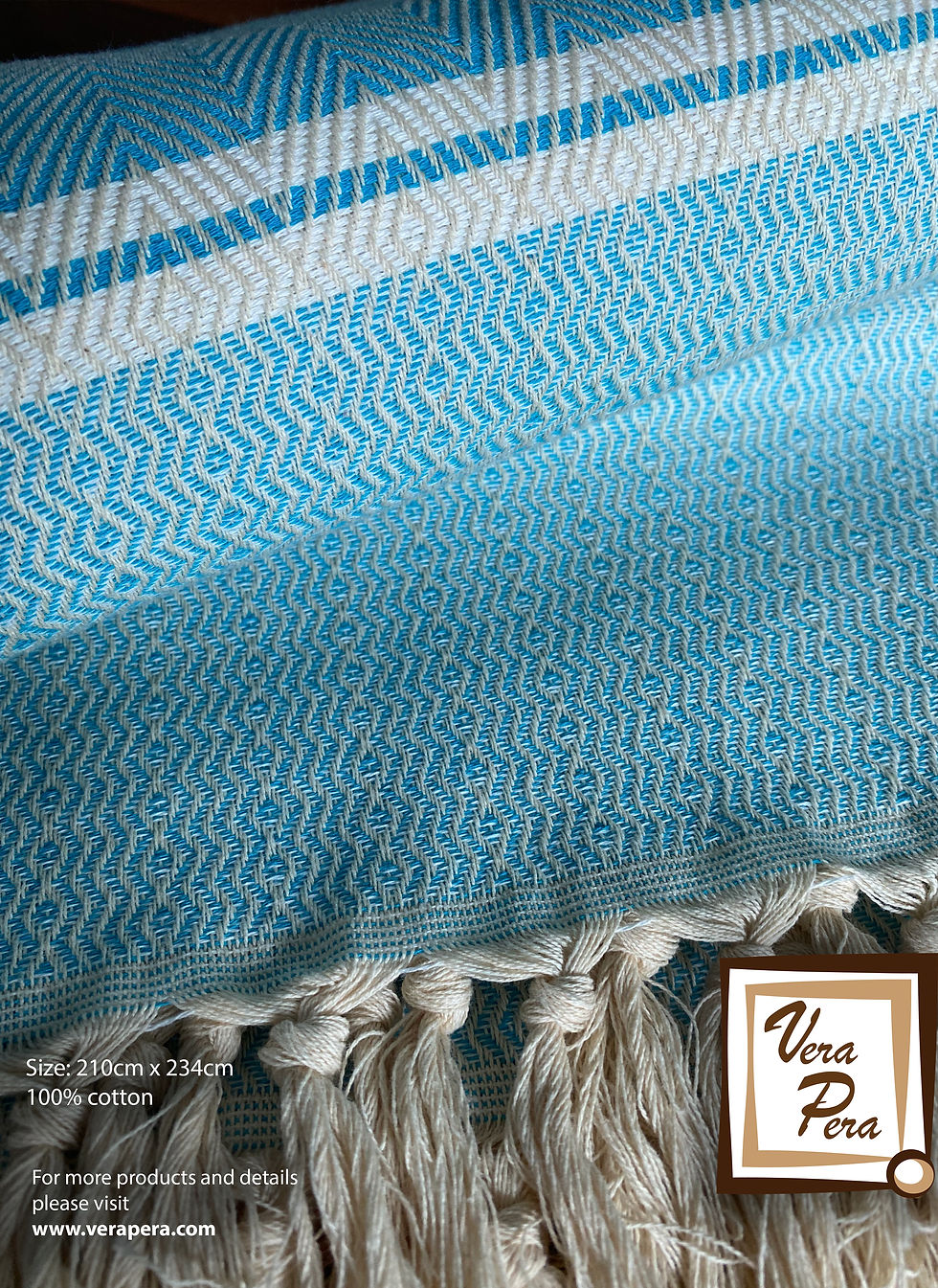Thumbnail: Throw Cotton Blue