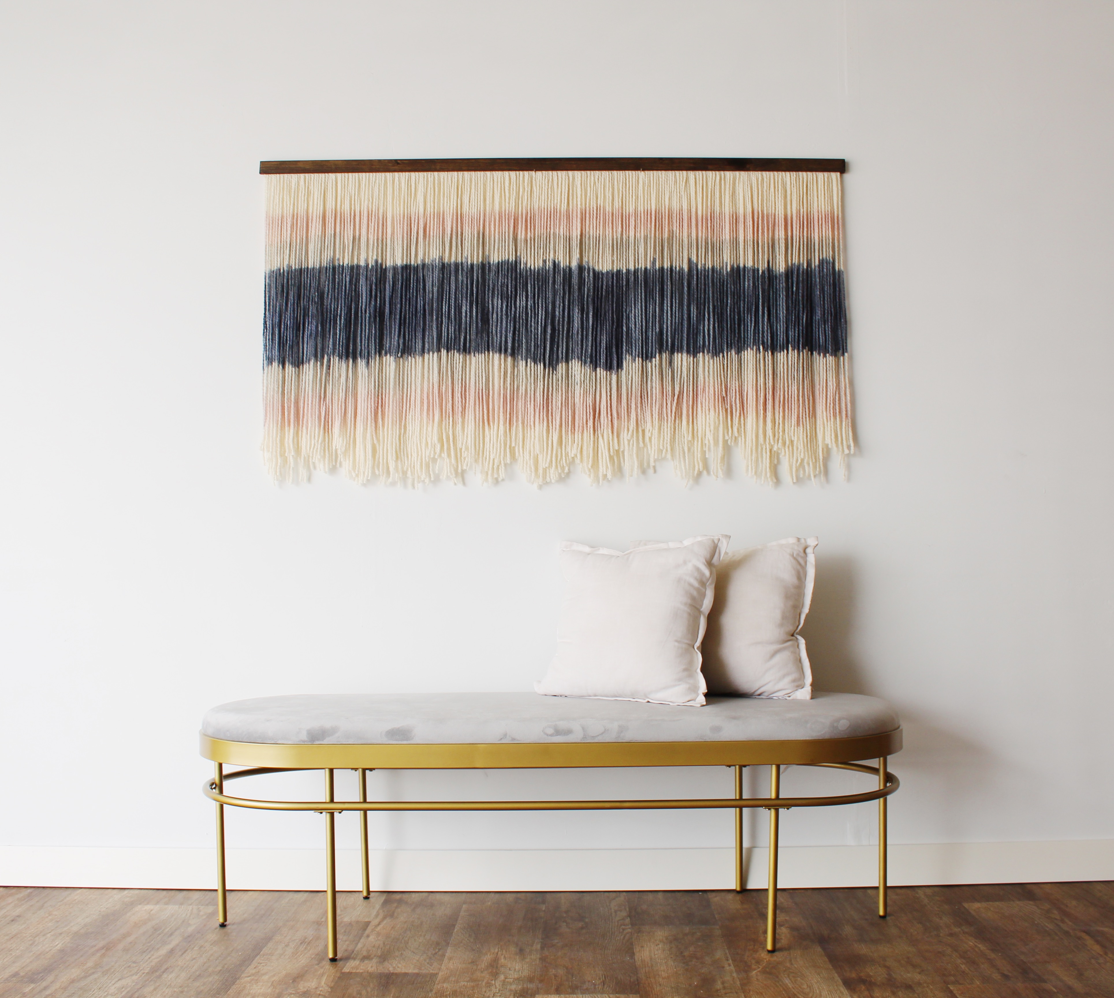 Pink and Navy Centered Line