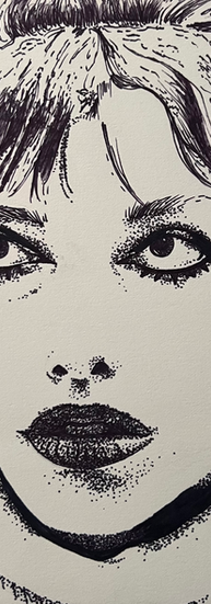 Untitled, 5" x 5", ink on paper, 2023