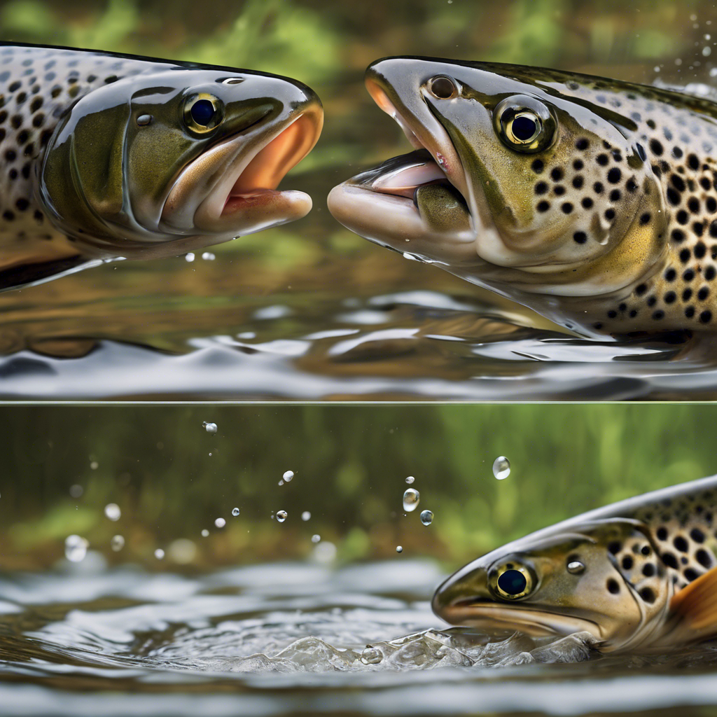 Brown Trout Feeding