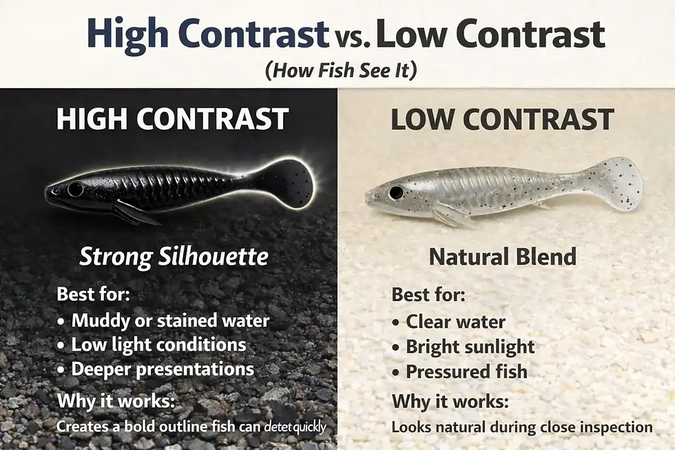 Fishing Lure Color Contrast Explained: Why Fish Strike Some Soft Plastic Colors and Ignore Others