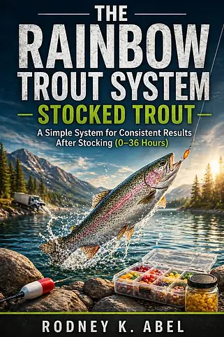 Stocked rainbow trout fishing 0 to 36 hours guide covering early trout behavior, feeding response, and first day fishing strategy