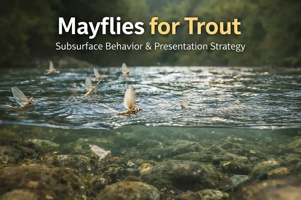 Mayflies for Trout: Subsurface Behavior & Presentation Strategy