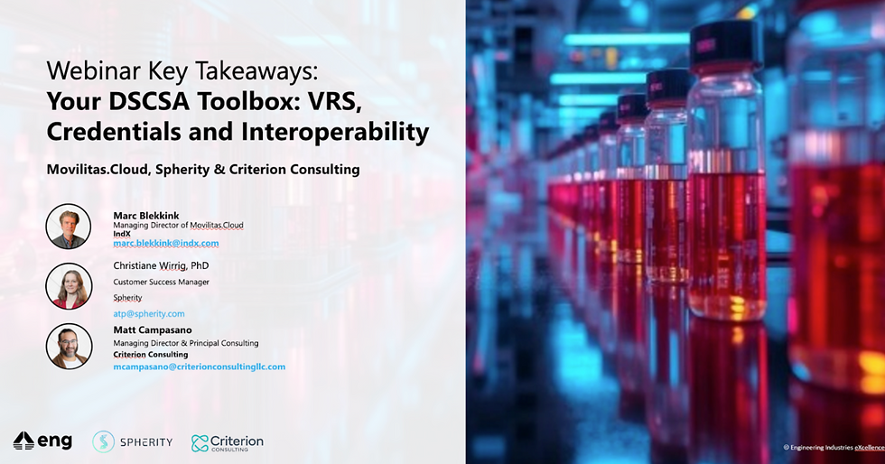 DSCSA Expert Webinar Key Takeaways