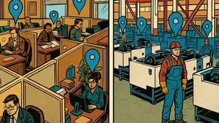 Employee tracking in office