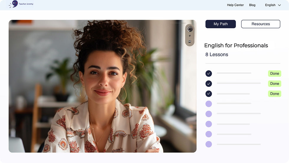 Personalized ESL classes