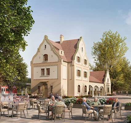 Stephensonplatz Denkmalgeschützter Bahnhof München-Perlach