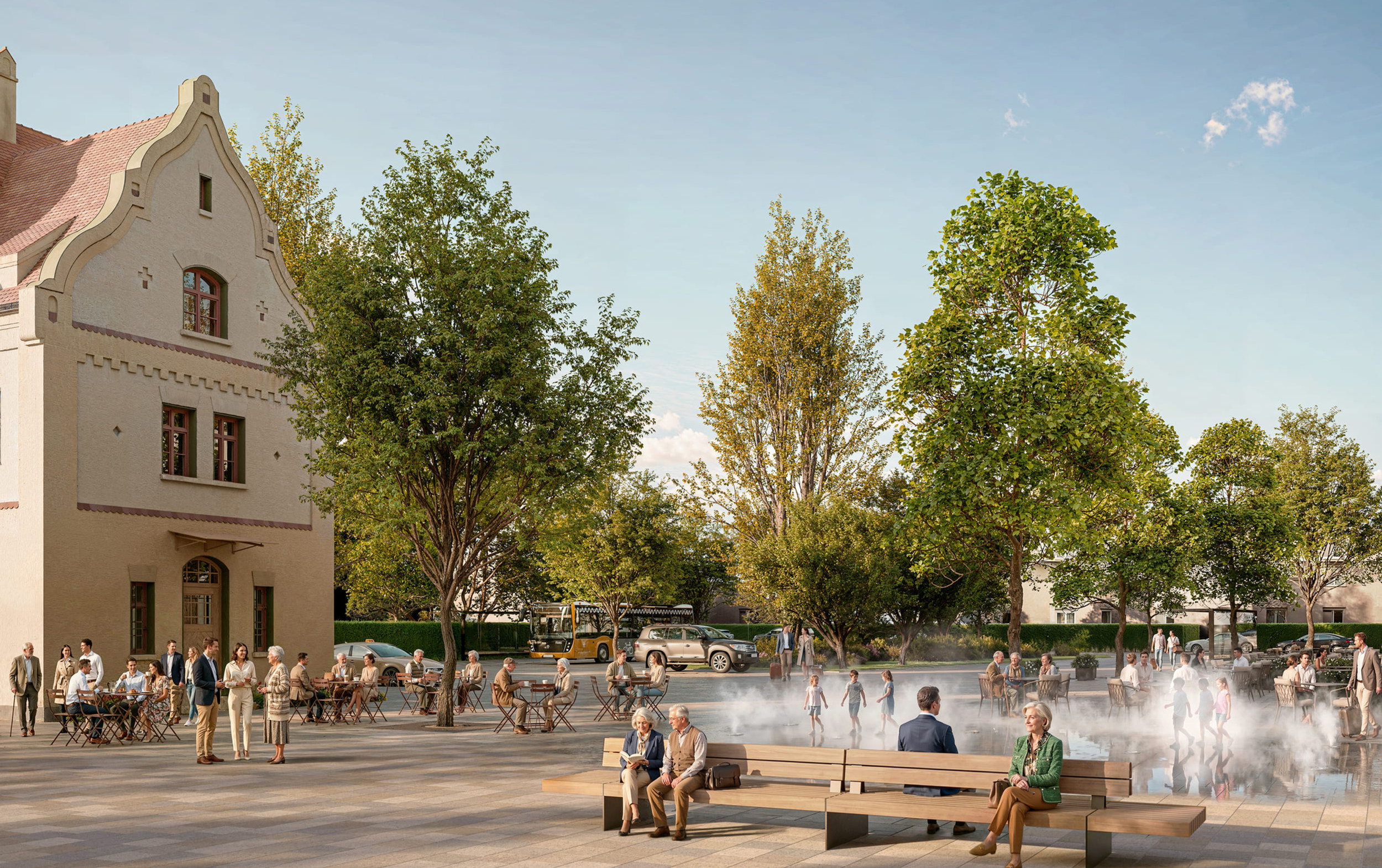 Zukunftsvisualisierung Stephensonplatz