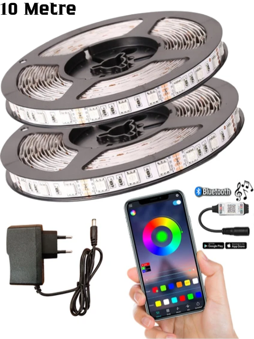 Küçük resim: Ambiyans RGB Bluetooth Led Seti