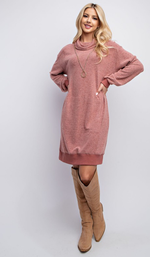 open lace back dress Sweet Parisian Fuzzy Sweater Dress – VICI main image 0