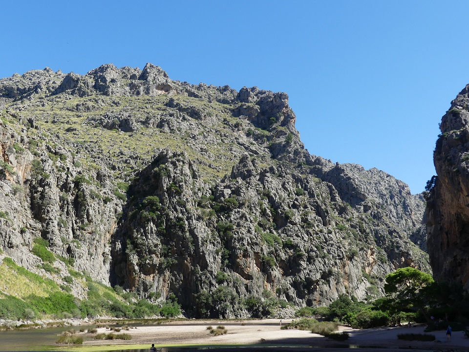 Der Eingang zu Schlucht Torrent de Parais