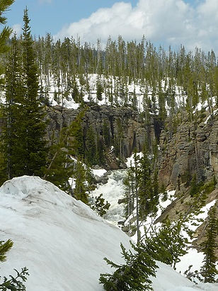Der Yellowstone ist noch tief verschneit