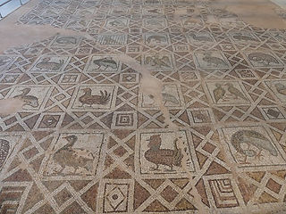 Die Mosaike auf dem Boden der Basilika erstrecken sich über eine Fläche von 2.000 Quadratmeter 