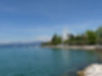 Der angeblich halb gefüllte Gardasee bei Torri del Benaco am 18. April 2023