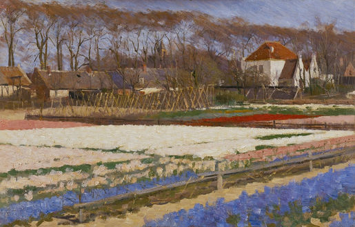 Ferdinand Hart Nibbrig: Blumenfelder, 1881, Öl auf Leinwand, Stedelijk Museum Amsterdam