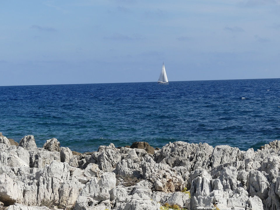 Boot vor dem Cap d'Antibes