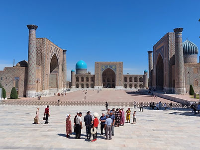 Registan-Platz in Samarkand - die meistfotografierte Sehenswürdigkeit Usbekistans